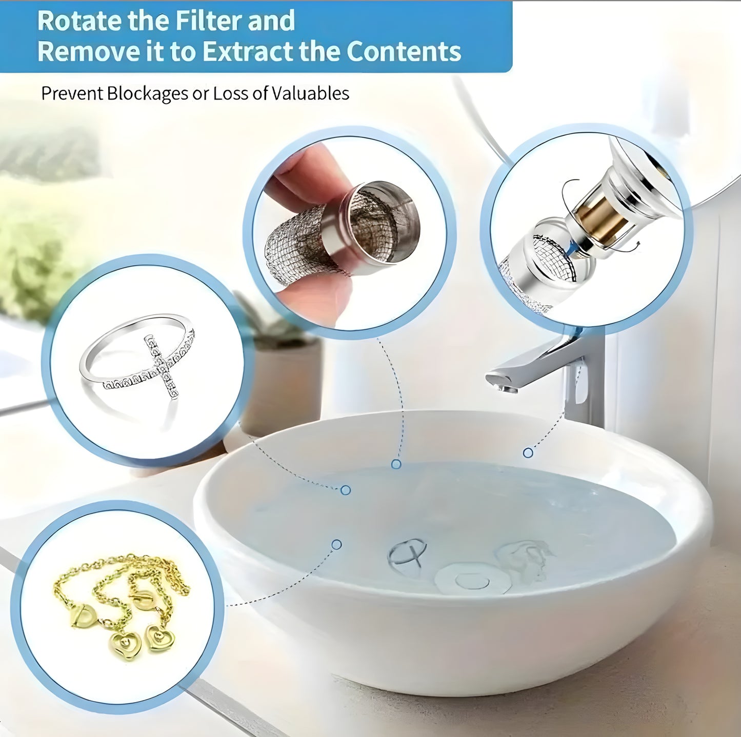 Serenoven Pop-Up DrainGuard™ Sink Stopper