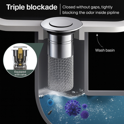 Serenoven Pop-Up DrainGuard™ Sink Stopper